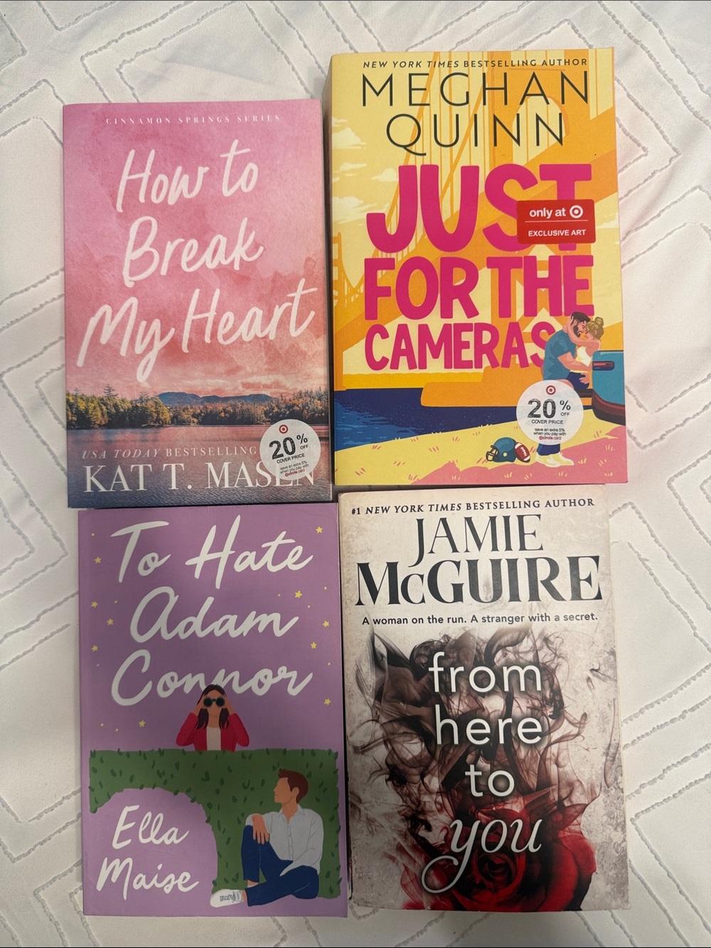 Romance book bundle including Meghan Quinn